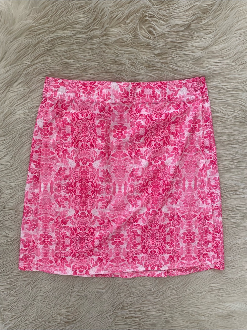 RipSkirt Length 2 Beach to Bistro Wrap Skirt Neon Bali Pink Floral Vacation S - Picture 3 of 12